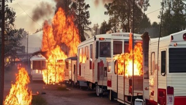 Major Fire Destroys Trailers at Harrison Hot Springs RV Park